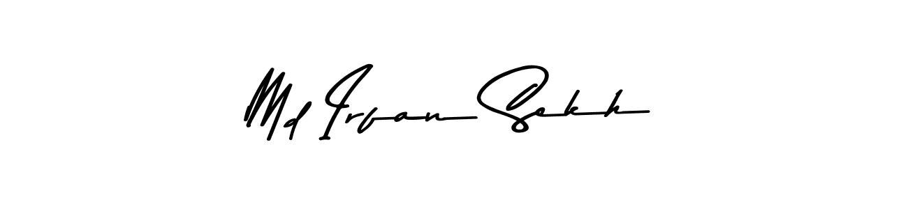 Make a beautiful signature design for name Md Irfan Sekh. With this signature (Asem Kandis PERSONAL USE) style, you can create a handwritten signature for free. Md Irfan Sekh signature style 9 images and pictures png