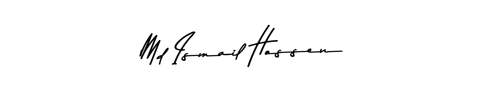 Asem Kandis PERSONAL USE is a professional signature style that is perfect for those who want to add a touch of class to their signature. It is also a great choice for those who want to make their signature more unique. Get Md Ismail Hossen name to fancy signature for free. Md Ismail Hossen signature style 9 images and pictures png