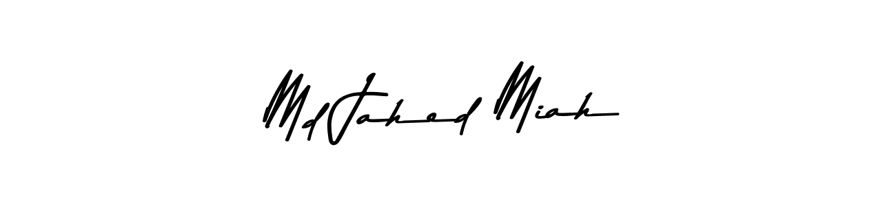 The best way (Asem Kandis PERSONAL USE) to make a short signature is to pick only two or three words in your name. The name Md Jahed Miah include a total of six letters. For converting this name. Md Jahed Miah signature style 9 images and pictures png