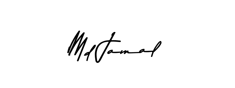 How to make Md Jamal name signature. Use Asem Kandis PERSONAL USE style for creating short signs online. This is the latest handwritten sign. Md Jamal signature style 9 images and pictures png