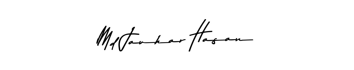 Design your own signature with our free online signature maker. With this signature software, you can create a handwritten (Asem Kandis PERSONAL USE) signature for name Md Jauhar Hasan. Md Jauhar Hasan signature style 9 images and pictures png