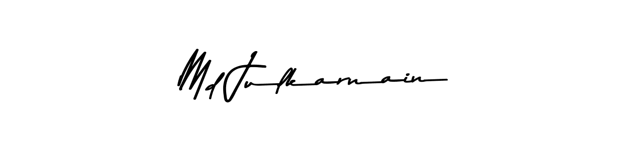 The best way (Asem Kandis PERSONAL USE) to make a short signature is to pick only two or three words in your name. The name Md Julkarnain include a total of six letters. For converting this name. Md Julkarnain signature style 9 images and pictures png