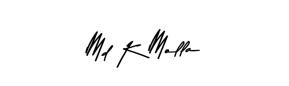 Design your own signature with our free online signature maker. With this signature software, you can create a handwritten (Asem Kandis PERSONAL USE) signature for name Md K Molla. Md K Molla signature style 9 images and pictures png