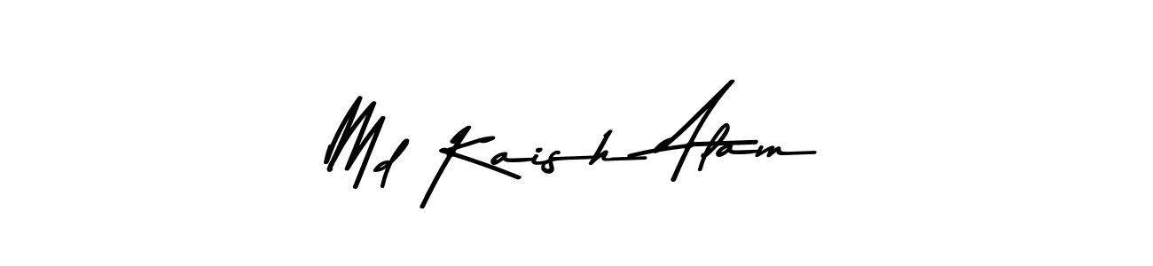 This is the best signature style for the Md Kaish Alam name. Also you like these signature font (Asem Kandis PERSONAL USE). Mix name signature. Md Kaish Alam signature style 9 images and pictures png