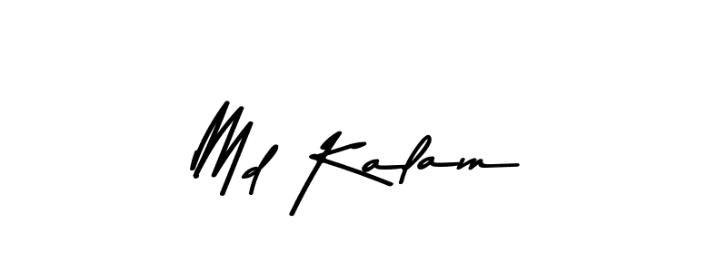 Create a beautiful signature design for name Md Kalam. With this signature (Asem Kandis PERSONAL USE) fonts, you can make a handwritten signature for free. Md Kalam signature style 9 images and pictures png