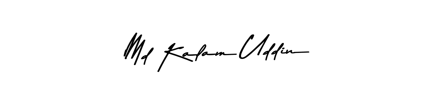 Make a beautiful signature design for name Md Kalam Uddin. With this signature (Asem Kandis PERSONAL USE) style, you can create a handwritten signature for free. Md Kalam Uddin signature style 9 images and pictures png