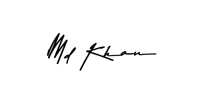 Use a signature maker to create a handwritten signature online. With this signature software, you can design (Asem Kandis PERSONAL USE) your own signature for name Md Khan. Md Khan signature style 9 images and pictures png