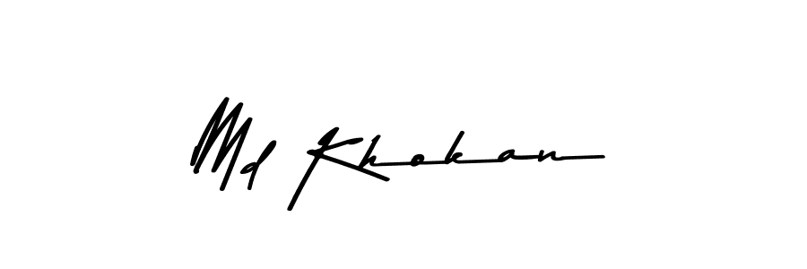 Make a beautiful signature design for name Md Khokan. Use this online signature maker to create a handwritten signature for free. Md Khokan signature style 9 images and pictures png
