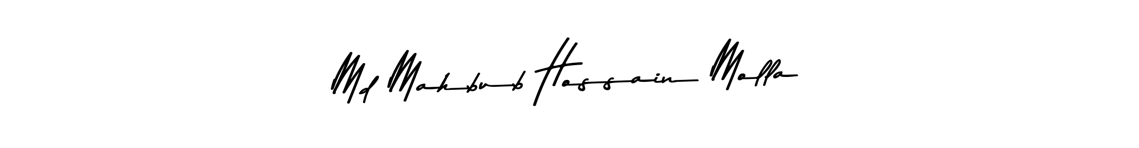 The best way (Asem Kandis PERSONAL USE) to make a short signature is to pick only two or three words in your name. The name Md Mahbub Hossain Molla include a total of six letters. For converting this name. Md Mahbub Hossain Molla signature style 9 images and pictures png