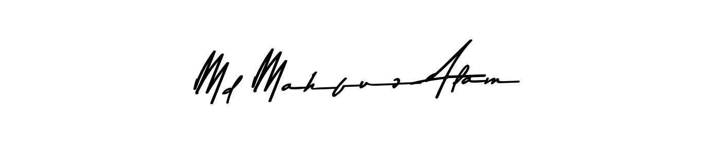 The best way (Asem Kandis PERSONAL USE) to make a short signature is to pick only two or three words in your name. The name Md Mahfuz Alam include a total of six letters. For converting this name. Md Mahfuz Alam signature style 9 images and pictures png