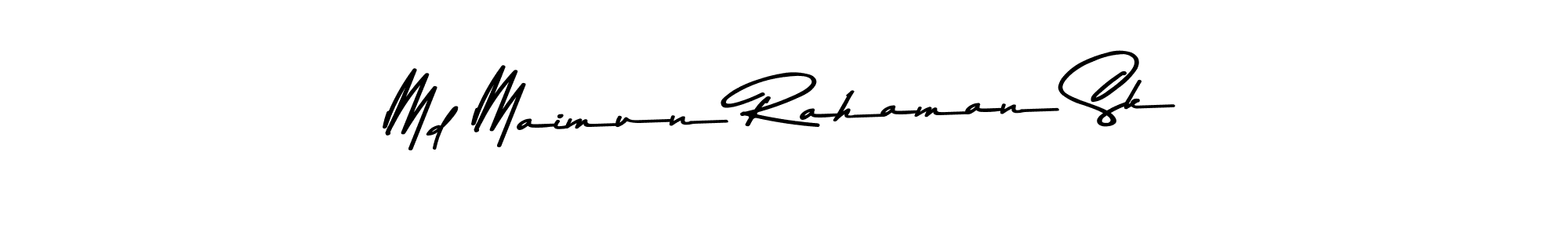 Create a beautiful signature design for name Md Maimun Rahaman Sk. With this signature (Asem Kandis PERSONAL USE) fonts, you can make a handwritten signature for free. Md Maimun Rahaman Sk signature style 9 images and pictures png