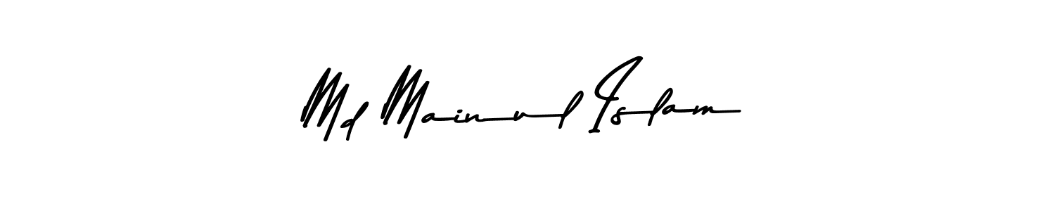 Make a beautiful signature design for name Md Mainul Islam. With this signature (Asem Kandis PERSONAL USE) style, you can create a handwritten signature for free. Md Mainul Islam signature style 9 images and pictures png
