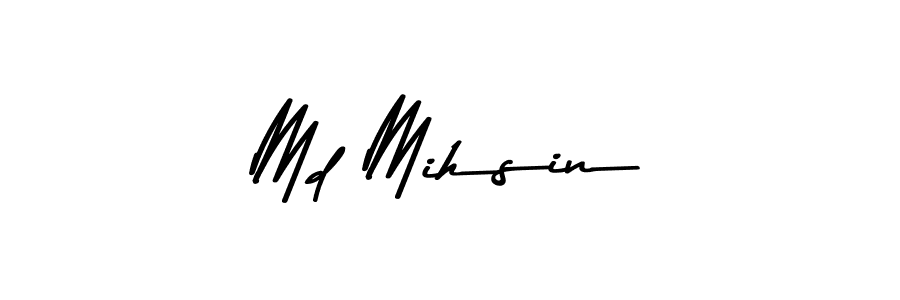 Make a beautiful signature design for name Md Mihsin. With this signature (Asem Kandis PERSONAL USE) style, you can create a handwritten signature for free. Md Mihsin signature style 9 images and pictures png
