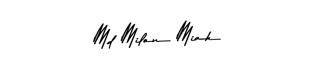 Also we have Md Milon Miah name is the best signature style. Create professional handwritten signature collection using Asem Kandis PERSONAL USE autograph style. Md Milon Miah signature style 9 images and pictures png