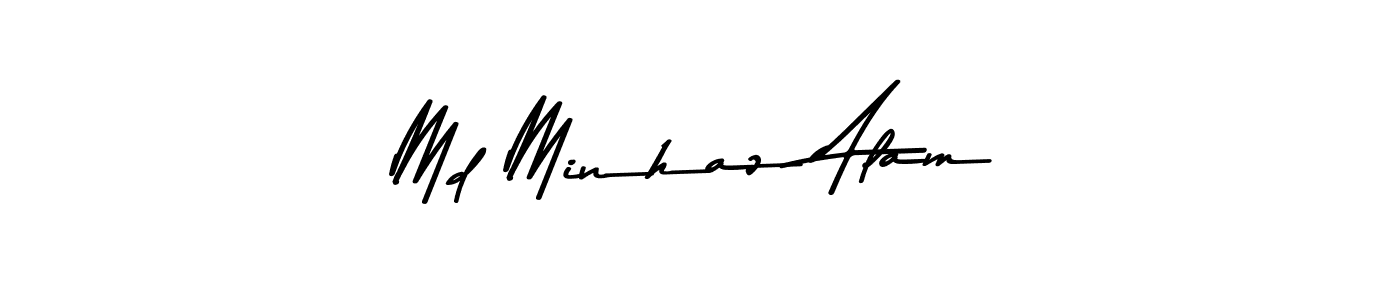 Create a beautiful signature design for name Md Minhaz Alam. With this signature (Asem Kandis PERSONAL USE) fonts, you can make a handwritten signature for free. Md Minhaz Alam signature style 9 images and pictures png