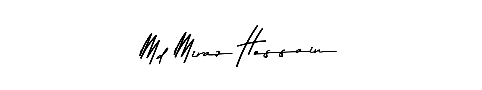 Create a beautiful signature design for name Md Miraz Hossain. With this signature (Asem Kandis PERSONAL USE) fonts, you can make a handwritten signature for free. Md Miraz Hossain signature style 9 images and pictures png