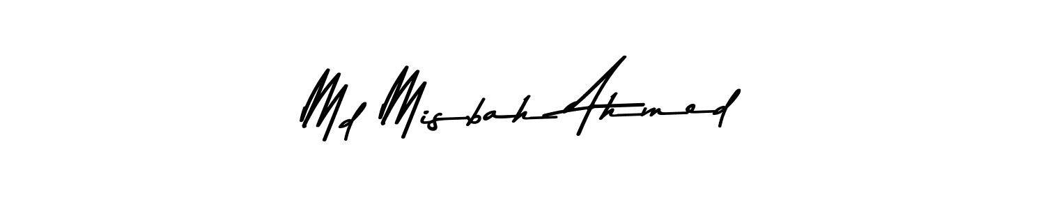 Md Misbah Ahmed stylish signature style. Best Handwritten Sign (Asem Kandis PERSONAL USE) for my name. Handwritten Signature Collection Ideas for my name Md Misbah Ahmed. Md Misbah Ahmed signature style 9 images and pictures png