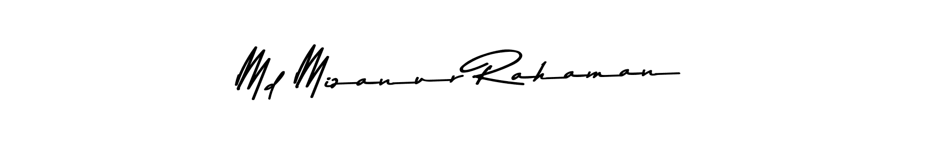 How to make Md Mizanur Rahaman name signature. Use Asem Kandis PERSONAL USE style for creating short signs online. This is the latest handwritten sign. Md Mizanur Rahaman signature style 9 images and pictures png