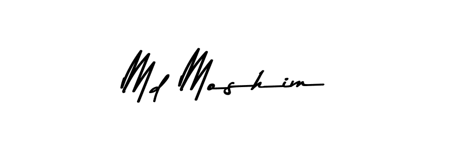 Design your own signature with our free online signature maker. With this signature software, you can create a handwritten (Asem Kandis PERSONAL USE) signature for name Md Moshim. Md Moshim signature style 9 images and pictures png