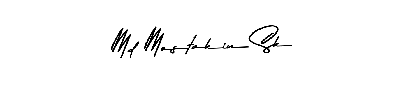 Also You can easily find your signature by using the search form. We will create Md Mostakin Sk name handwritten signature images for you free of cost using Asem Kandis PERSONAL USE sign style. Md Mostakin Sk signature style 9 images and pictures png