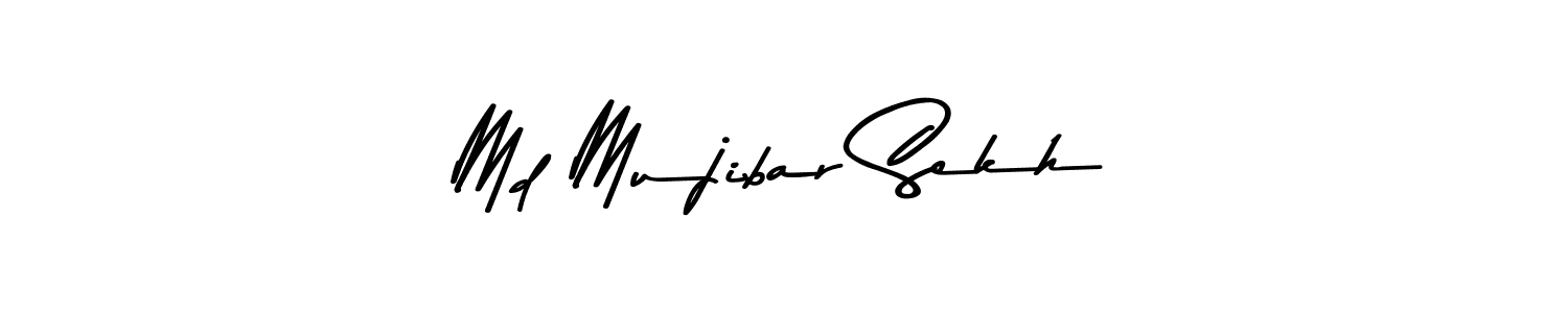 How to make Md Mujibar Sekh signature? Asem Kandis PERSONAL USE is a professional autograph style. Create handwritten signature for Md Mujibar Sekh name. Md Mujibar Sekh signature style 9 images and pictures png