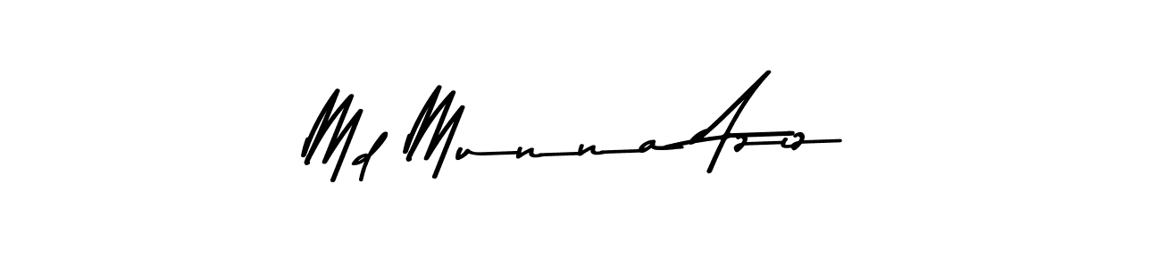 Create a beautiful signature design for name Md Munna Aziz. With this signature (Asem Kandis PERSONAL USE) fonts, you can make a handwritten signature for free. Md Munna Aziz signature style 9 images and pictures png