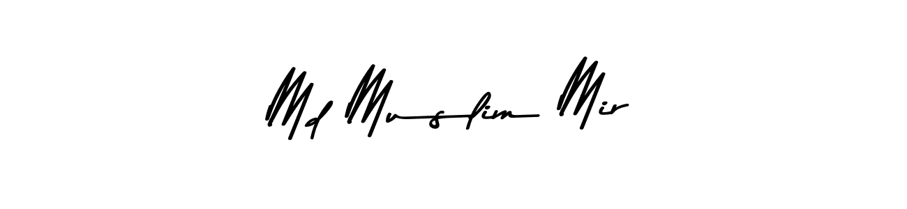 Create a beautiful signature design for name Md Muslim Mir. With this signature (Asem Kandis PERSONAL USE) fonts, you can make a handwritten signature for free. Md Muslim Mir signature style 9 images and pictures png