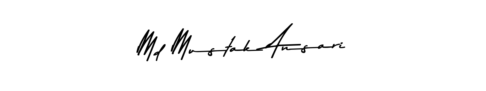 Also You can easily find your signature by using the search form. We will create Md Mustak Ansari name handwritten signature images for you free of cost using Asem Kandis PERSONAL USE sign style. Md Mustak Ansari signature style 9 images and pictures png