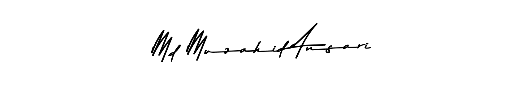 Create a beautiful signature design for name Md Muzahid Ansari. With this signature (Asem Kandis PERSONAL USE) fonts, you can make a handwritten signature for free. Md Muzahid Ansari signature style 9 images and pictures png