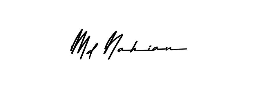 Also we have Md Nahian name is the best signature style. Create professional handwritten signature collection using Asem Kandis PERSONAL USE autograph style. Md Nahian signature style 9 images and pictures png