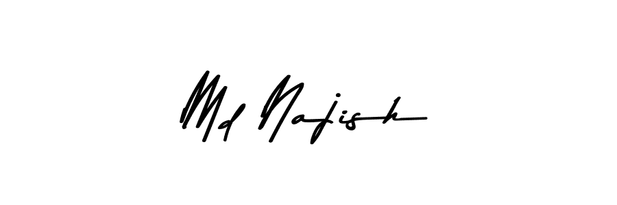 if you are searching for the best signature style for your name Md Najish. so please give up your signature search. here we have designed multiple signature styles  using Asem Kandis PERSONAL USE. Md Najish signature style 9 images and pictures png