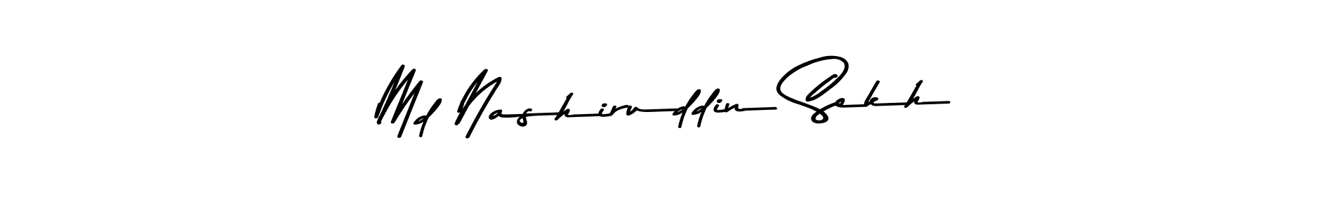 The best way (Asem Kandis PERSONAL USE) to make a short signature is to pick only two or three words in your name. The name Md Nashiruddin Sekh include a total of six letters. For converting this name. Md Nashiruddin Sekh signature style 9 images and pictures png