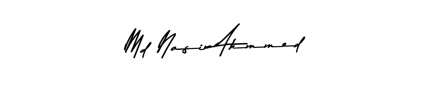 Use a signature maker to create a handwritten signature online. With this signature software, you can design (Asem Kandis PERSONAL USE) your own signature for name Md Nasir Ahmmed. Md Nasir Ahmmed signature style 9 images and pictures png