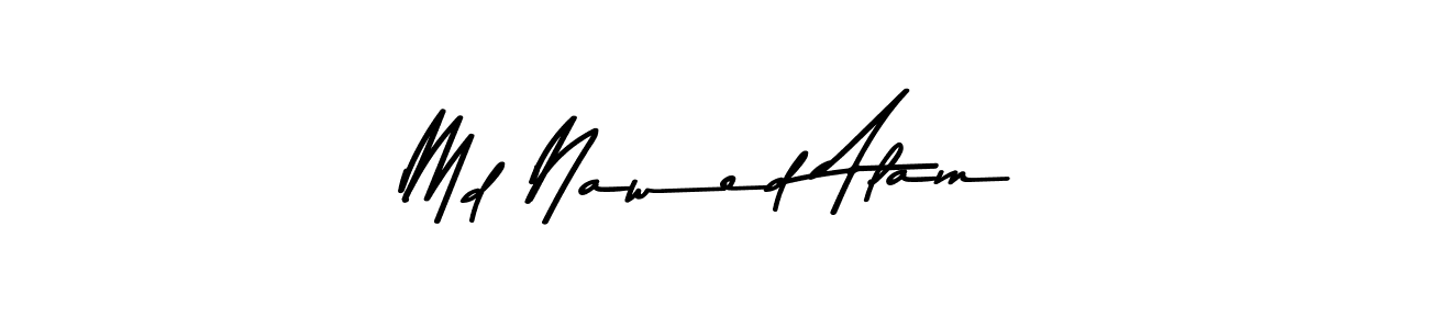 Use a signature maker to create a handwritten signature online. With this signature software, you can design (Asem Kandis PERSONAL USE) your own signature for name Md Nawed Alam. Md Nawed Alam signature style 9 images and pictures png