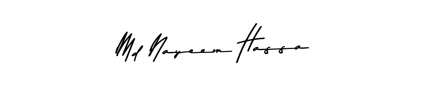 Md Nayeem Hassa stylish signature style. Best Handwritten Sign (Asem Kandis PERSONAL USE) for my name. Handwritten Signature Collection Ideas for my name Md Nayeem Hassa. Md Nayeem Hassa signature style 9 images and pictures png