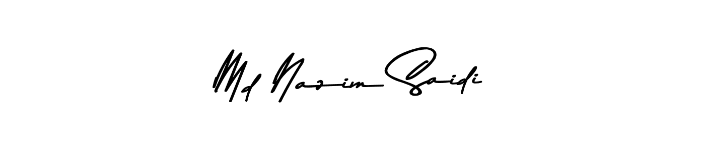 Make a beautiful signature design for name Md Nazim Saidi. Use this online signature maker to create a handwritten signature for free. Md Nazim Saidi signature style 9 images and pictures png