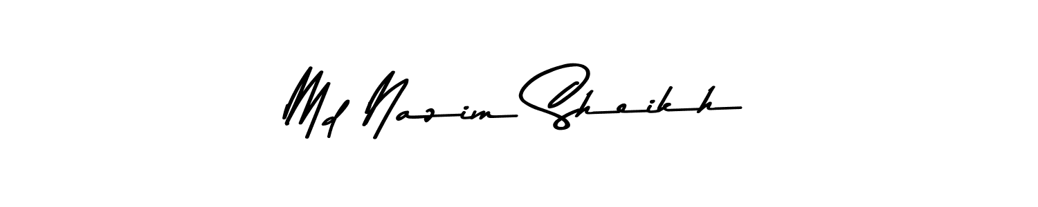 It looks lik you need a new signature style for name Md Nazim Sheikh. Design unique handwritten (Asem Kandis PERSONAL USE) signature with our free signature maker in just a few clicks. Md Nazim Sheikh signature style 9 images and pictures png