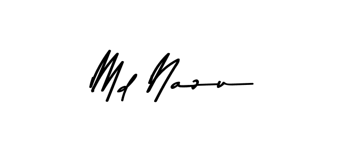 The best way (Asem Kandis PERSONAL USE) to make a short signature is to pick only two or three words in your name. The name Md Nazu include a total of six letters. For converting this name. Md Nazu signature style 9 images and pictures png