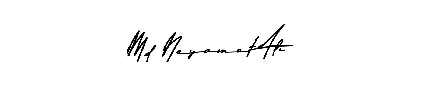 Use a signature maker to create a handwritten signature online. With this signature software, you can design (Asem Kandis PERSONAL USE) your own signature for name Md Neyamot Ali. Md Neyamot Ali signature style 9 images and pictures png