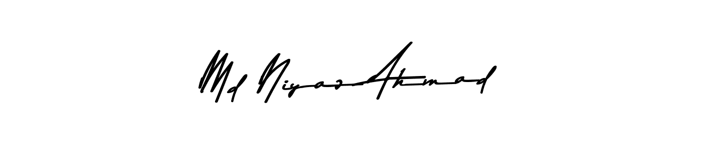 The best way (Asem Kandis PERSONAL USE) to make a short signature is to pick only two or three words in your name. The name Md Niyaz Ahmad include a total of six letters. For converting this name. Md Niyaz Ahmad signature style 9 images and pictures png