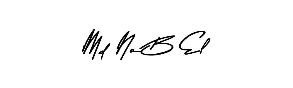 Md No B El stylish signature style. Best Handwritten Sign (Asem Kandis PERSONAL USE) for my name. Handwritten Signature Collection Ideas for my name Md No B El. Md No B El signature style 9 images and pictures png