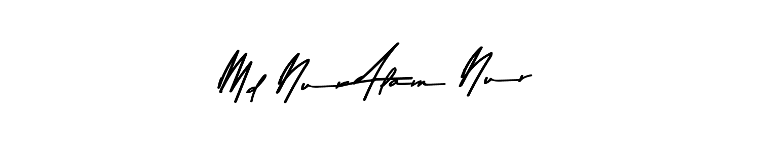 You should practise on your own different ways (Asem Kandis PERSONAL USE) to write your name (Md Nur Alam Nur) in signature. don't let someone else do it for you. Md Nur Alam Nur signature style 9 images and pictures png