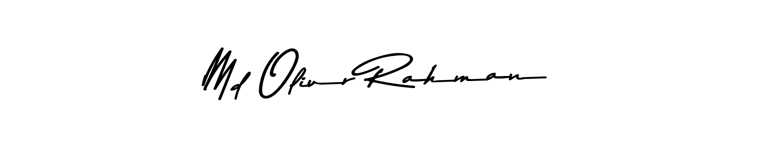 This is the best signature style for the Md Oliur Rahman name. Also you like these signature font (Asem Kandis PERSONAL USE). Mix name signature. Md Oliur Rahman signature style 9 images and pictures png