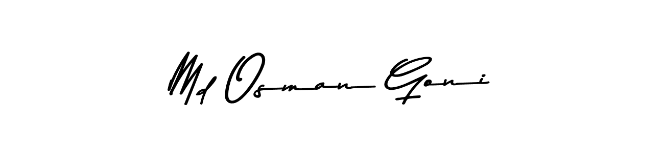 Md Osman Goni stylish signature style. Best Handwritten Sign (Asem Kandis PERSONAL USE) for my name. Handwritten Signature Collection Ideas for my name Md Osman Goni. Md Osman Goni signature style 9 images and pictures png