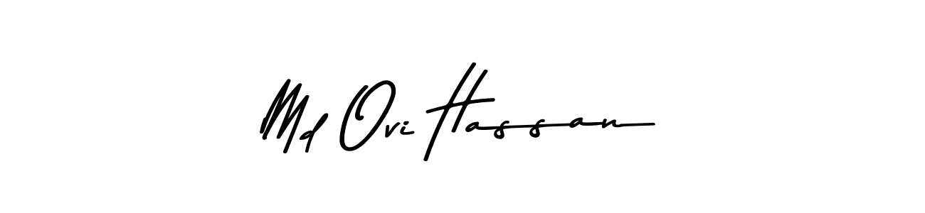 Md Ovi Hassan stylish signature style. Best Handwritten Sign (Asem Kandis PERSONAL USE) for my name. Handwritten Signature Collection Ideas for my name Md Ovi Hassan. Md Ovi Hassan signature style 9 images and pictures png