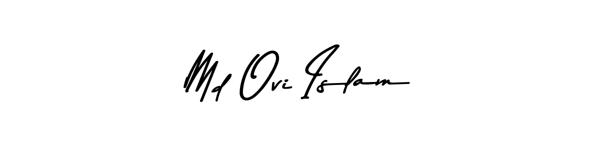 How to make Md Ovi Islam signature? Asem Kandis PERSONAL USE is a professional autograph style. Create handwritten signature for Md Ovi Islam name. Md Ovi Islam signature style 9 images and pictures png