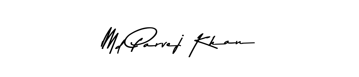 The best way (Asem Kandis PERSONAL USE) to make a short signature is to pick only two or three words in your name. The name Md Parvej Khan include a total of six letters. For converting this name. Md Parvej Khan signature style 9 images and pictures png