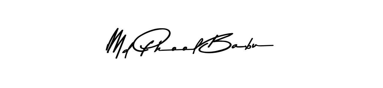 Make a beautiful signature design for name Md Phool Babu. With this signature (Asem Kandis PERSONAL USE) style, you can create a handwritten signature for free. Md Phool Babu signature style 9 images and pictures png
