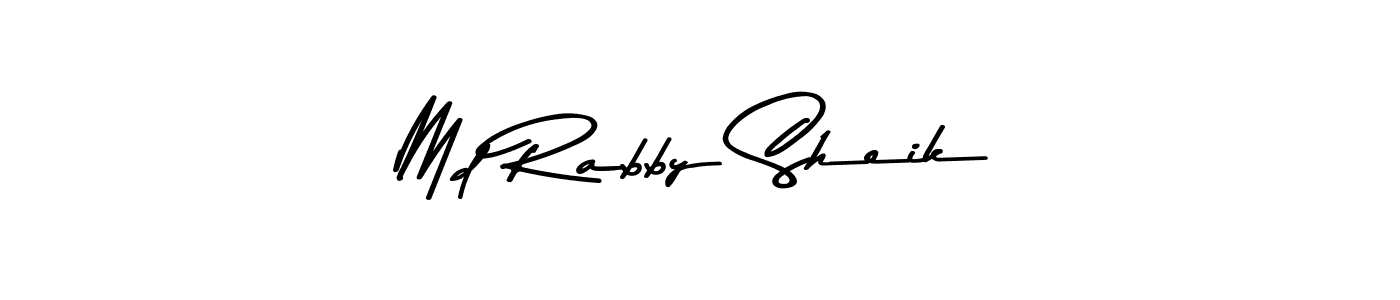 This is the best signature style for the Md Rabby Sheik name. Also you like these signature font (Asem Kandis PERSONAL USE). Mix name signature. Md Rabby Sheik signature style 9 images and pictures png