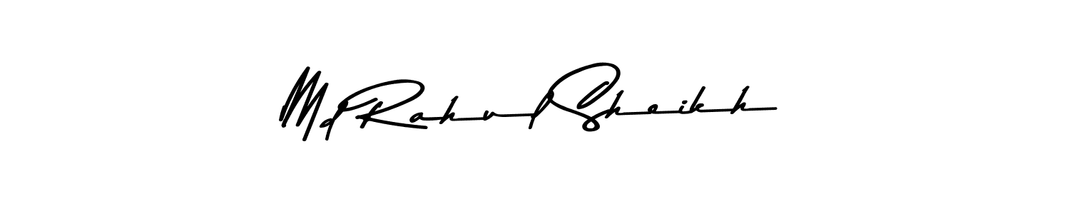 Create a beautiful signature design for name Md Rahul Sheikh. With this signature (Asem Kandis PERSONAL USE) fonts, you can make a handwritten signature for free. Md Rahul Sheikh signature style 9 images and pictures png